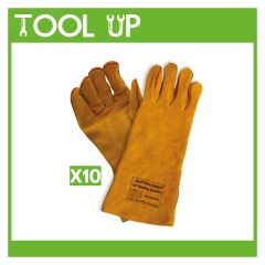 16'' Standard Welding Gauntlets Yellow ToolUp12 Deal