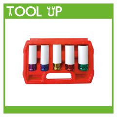 5 Piece 1/2" Alloy Wheel Impact Socket Set ToolUp12 Deal