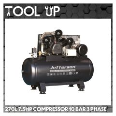 270L 7.5HP Compressor 10 Bar 3 Phase ToolUp 13 Deal