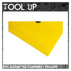 Corners For 500x500mm Interlocking PVC Floor Tile - Yellow ToolUp 13 Deal