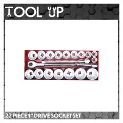 22 Piece 1" Drive Socket Set ToolUp 13 Deal