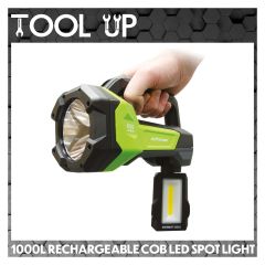 1000 Lumens Rechargeable COB LED Spot Light ToolUp 13 Deal