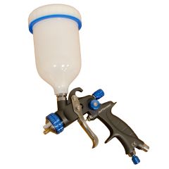 HVLP Gravity Feed Spray Gun (Blue Fittings)