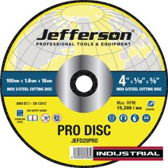 4" x 1.6mm INOX Cutting Disc 16mm Bore