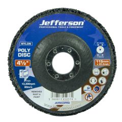 4 1/2" Black Poly Disc 115mm x 22mm