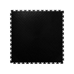 Black 500 x 500 x 7mm PVC Floor Tiles (Pk of 10)