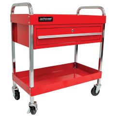 Heavy Duty 2-Level Trolley with Lockable Drawer