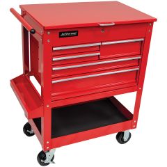 Heavy Duty Mobile Tool & Parts Trolley with 5 Drawers & Lockable Lid