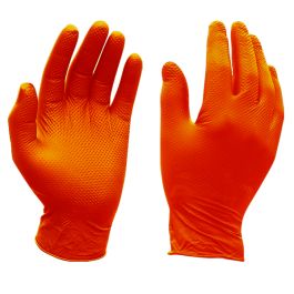 Orange Nitrile Gloves Large (Box Of 50) | JEFGLNIO-50L | Jefferson ...