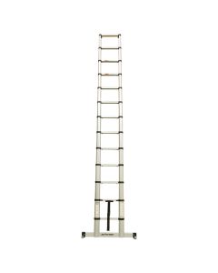 3.8m Safe Close Telescopic Ladder With Stabilising Base Bar