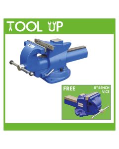 8'' Ductile Iron Bench Vice Quick Release Jaws ToolUp12 Deal