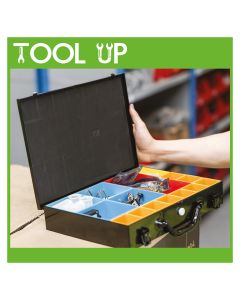 15 Compartment Metal Storage Case ToolUp12 Deal