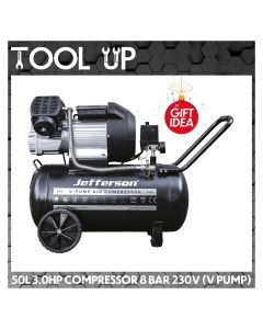 50L 3.0HP Compressor 8 Bar 230v (V Pump) ToolUp 13 Deal