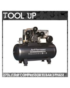 270L 7.5HP Compressor 10 Bar 3 Phase ToolUp 13 Deal