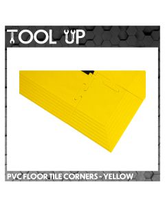 Corners For 500x500mm Interlocking PVC Floor Tile - Yellow ToolUp 13 Deal
