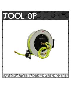 3/8" 15m Auto Retracting Hybrid Hose Reel ToolUp 13 Deal
