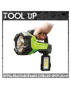 1000 Lumens Rechargeable COB LED Spot Light ToolUp 13 Deal
