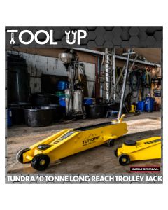 Tundra 10 Tonne Long Reach Trolley Jack ToolUp 13 Deal