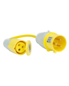 110V 32A Plug to 16A Socket Fly Lead