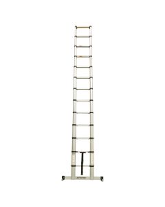 3.8m Safe Close Telescopic Ladder With Stabilising Base Bar
