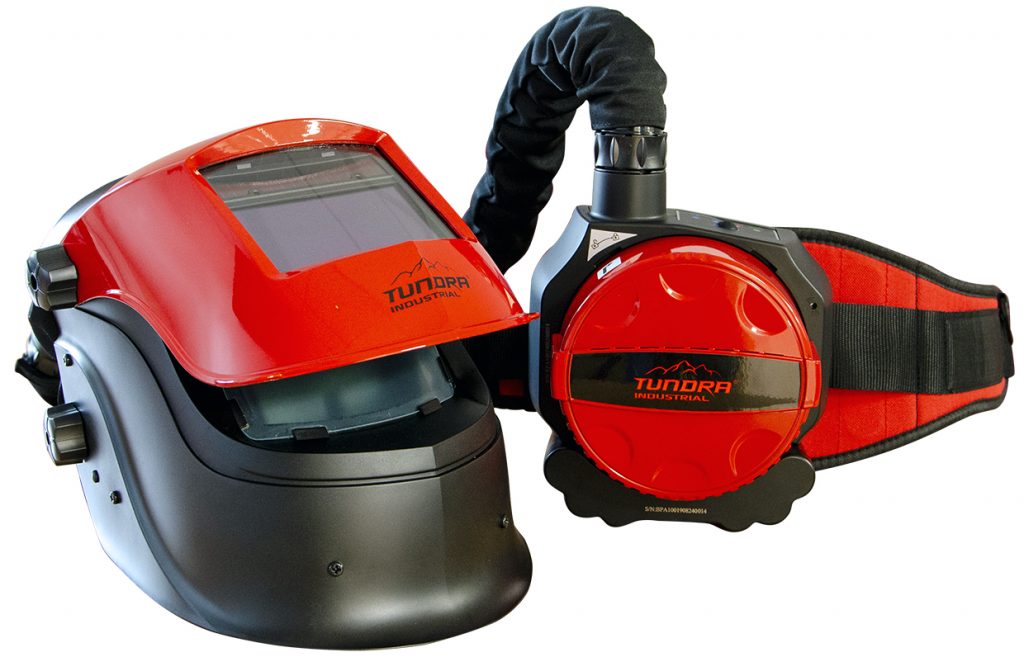 Jefferson Tools, Tundra Air Fed Weld Fume Extraction Helmet. Available in UK and Ireland. 