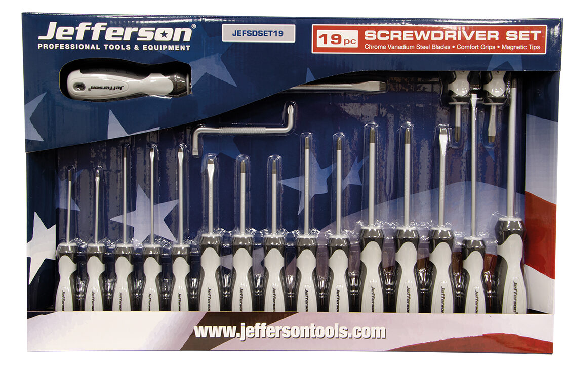 Jefferson Tools 19 Piece Screwdriver Set